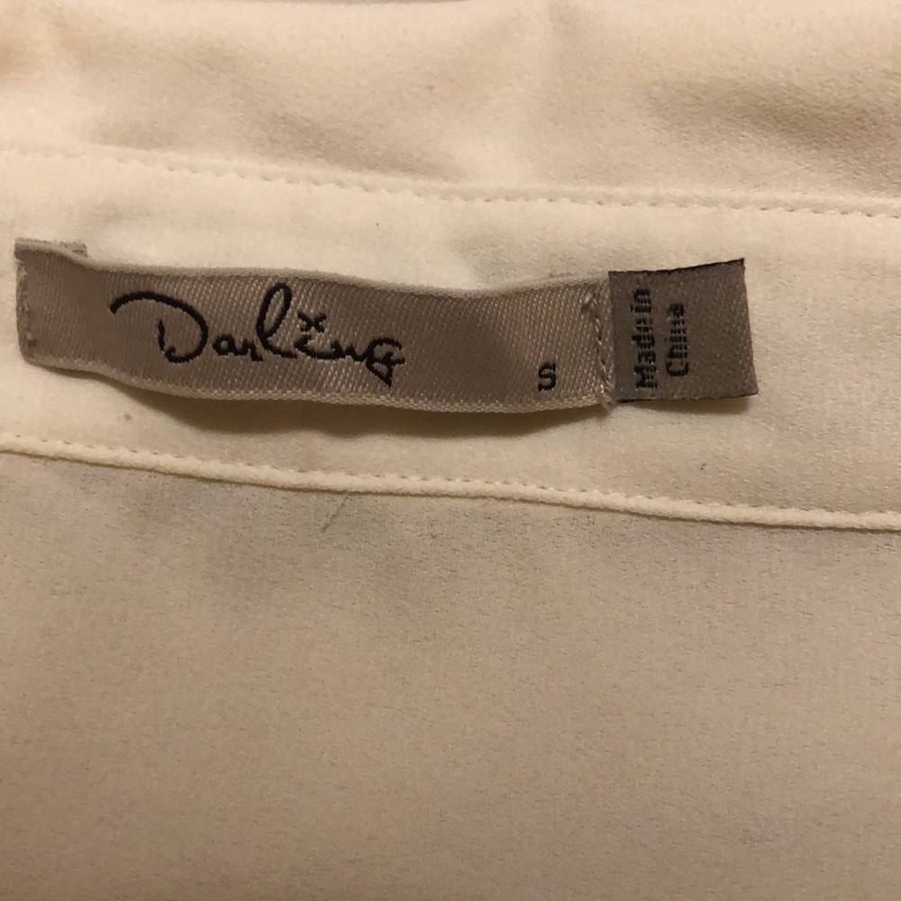Cream Darling Pearl button down - Picture 3 of 4
